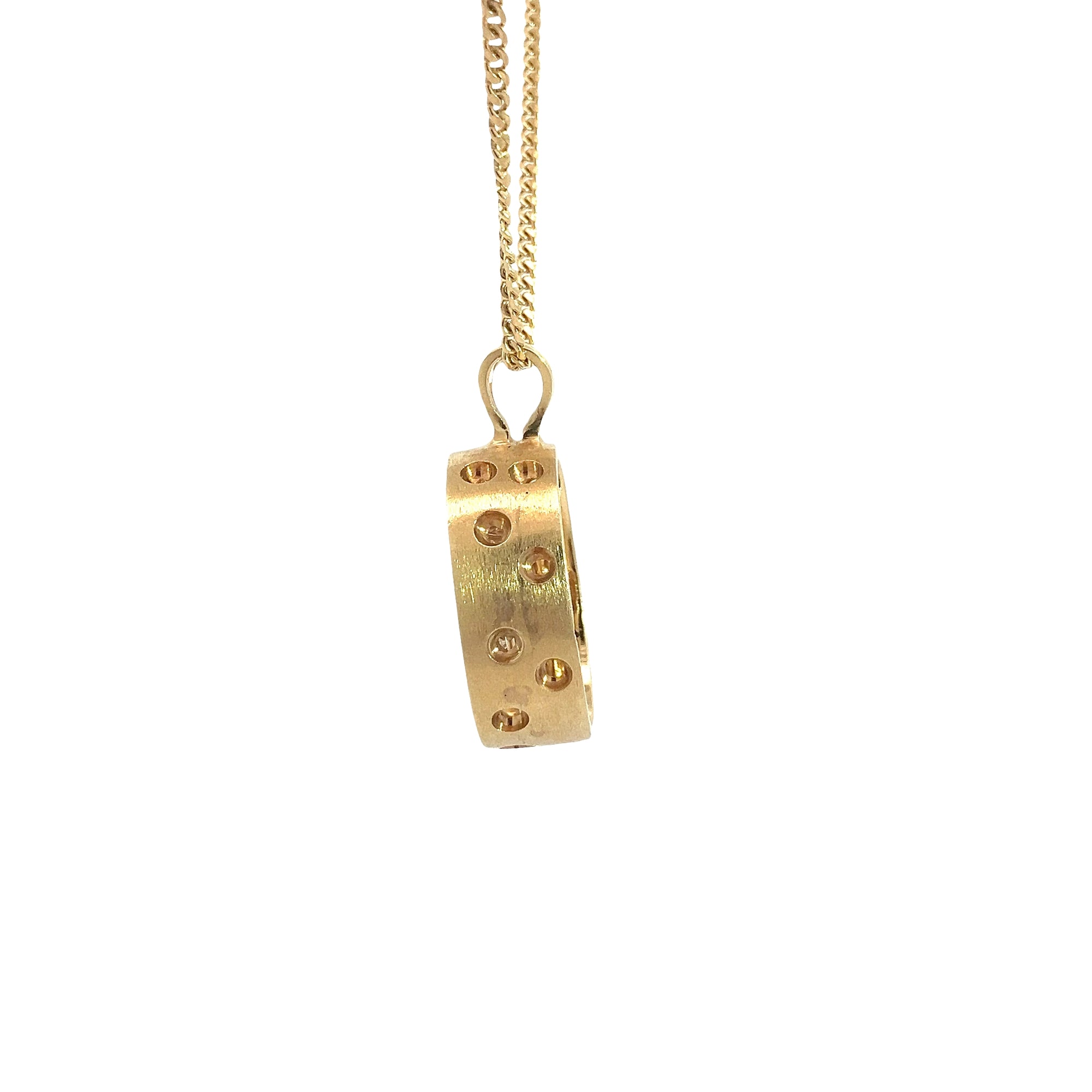 Vintage 18k Yellow Gold and 0.57ctw Diamond Pendant