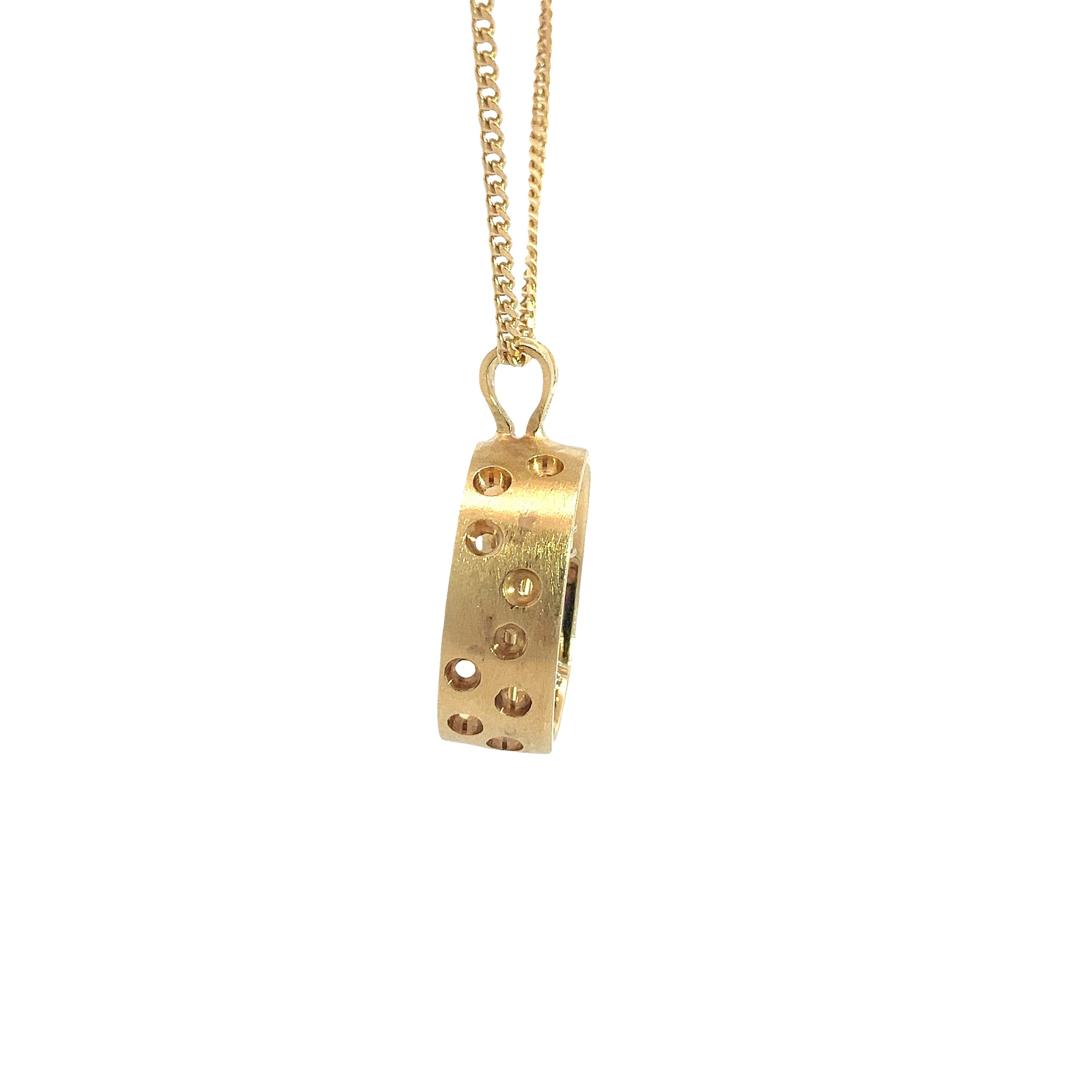 Vintage 18k Yellow Gold and 0.57ctw Diamond Pendant