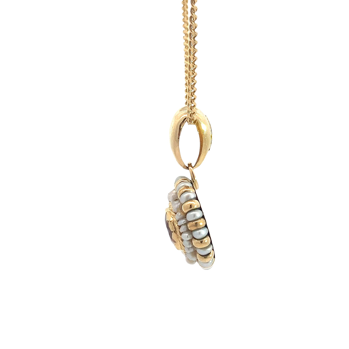 Vintage 18k Yellow Gold and 1.50ctw Citrine Necklace