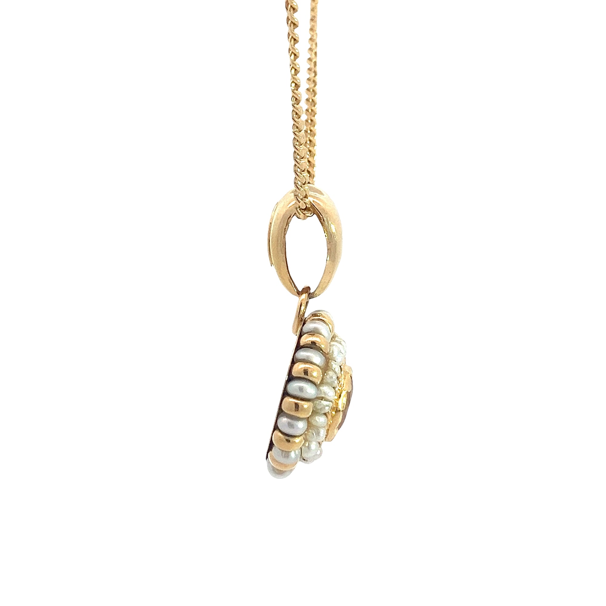 Vintage 18k Yellow Gold and 1.50ctw Citrine Necklace