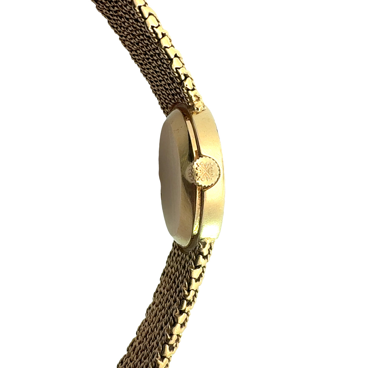 Patek Philippe 18k Yellow Gold and Diamond Bracelet Watch Circa 1985