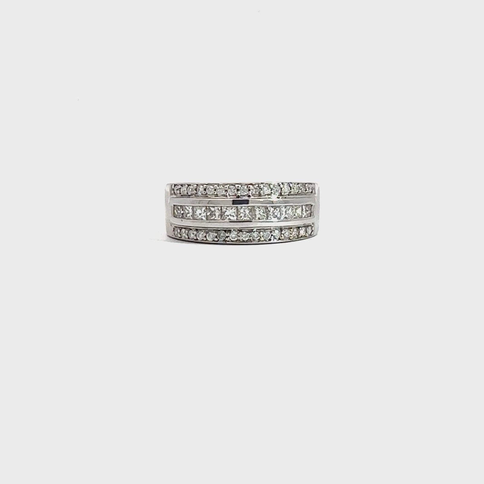 Estate 14k White Gold and 0.71ctw Diamond Ring
