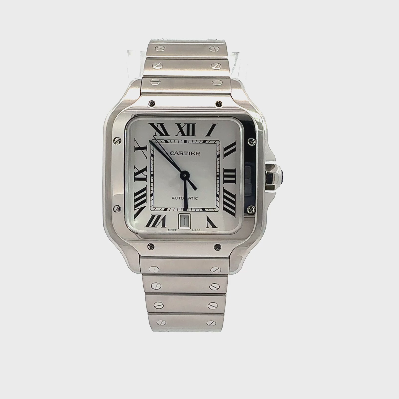 Cartier Santos De Cartier *Full Set/ Extra Leather Strap*