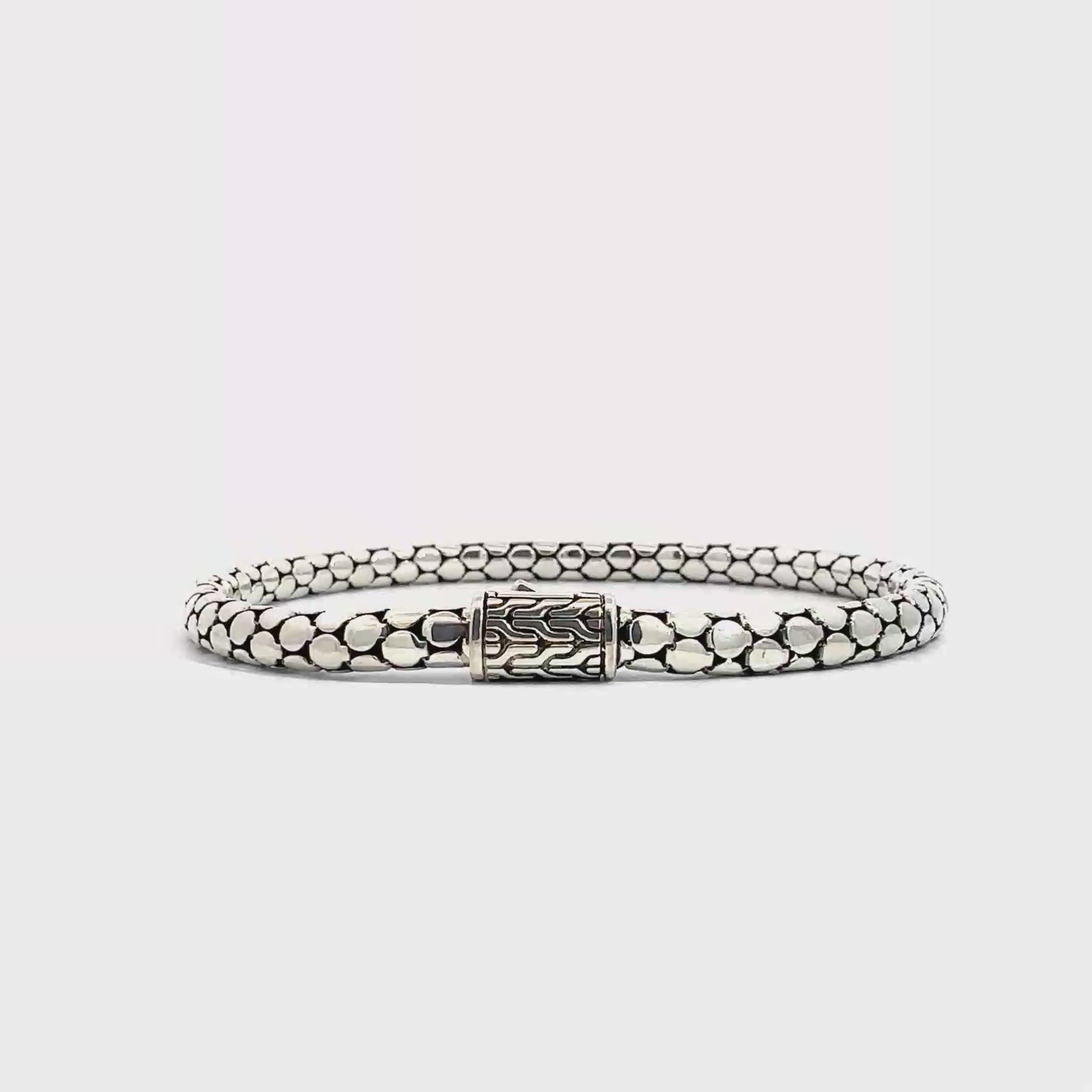 Estate John Hardy Sterling Silver Dot Chain Bracelet, Slim